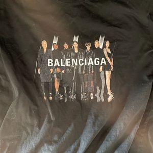 Balenciaga logo print shirt